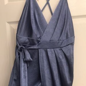 NWOT Dark blue grey statin like dress